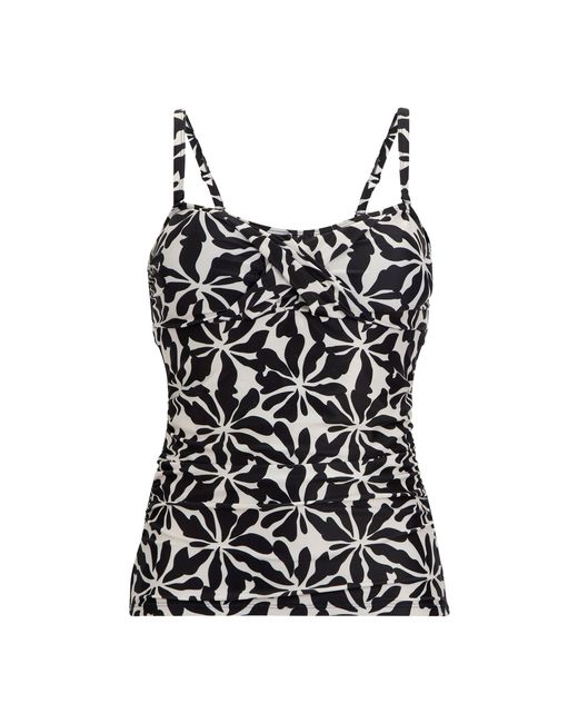 Regatta Black Ladies Aceana Iii Abstract Floral Tankini Top