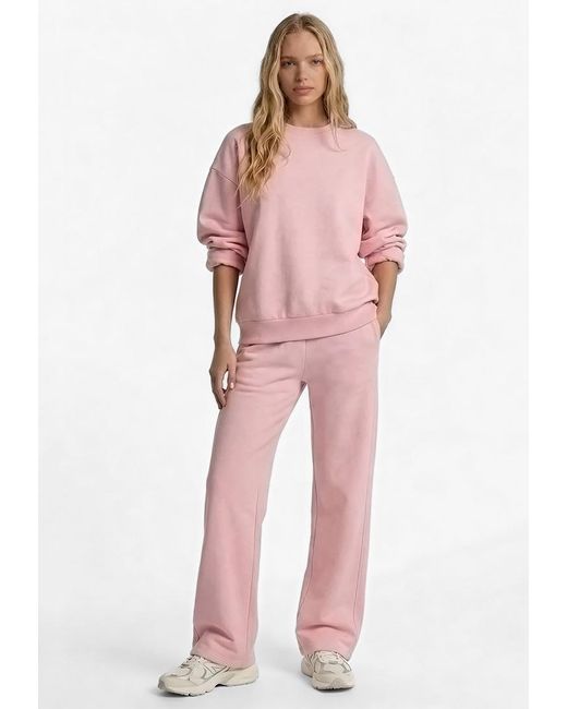 Basiclo Wide Sweatpants in het Pink
