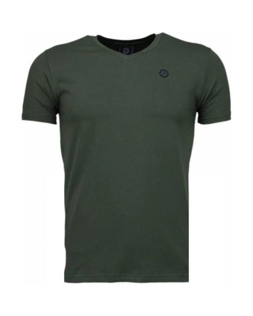 Local Fanatic Basic T-Shirt in het Green voor heren