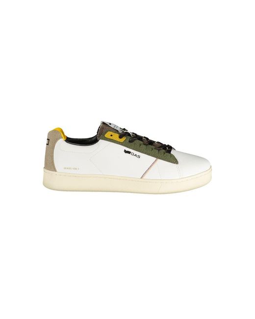Gas Witte Polyester Sneaker in het White voor heren