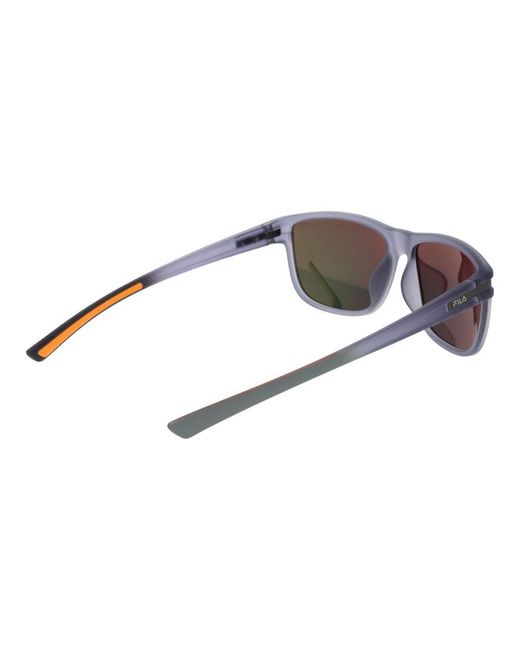 Fila Yellow Gray Plastic Sunglasses for men