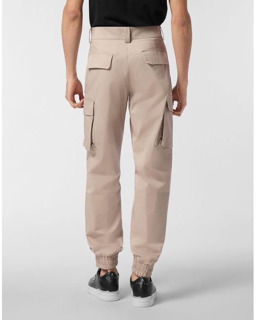 Philipp Plein Basic Cargo Joggers in het Natural voor heren