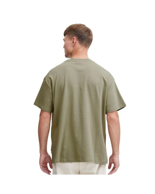 Solid Solid Casual T-Shirt in het Green voor heren