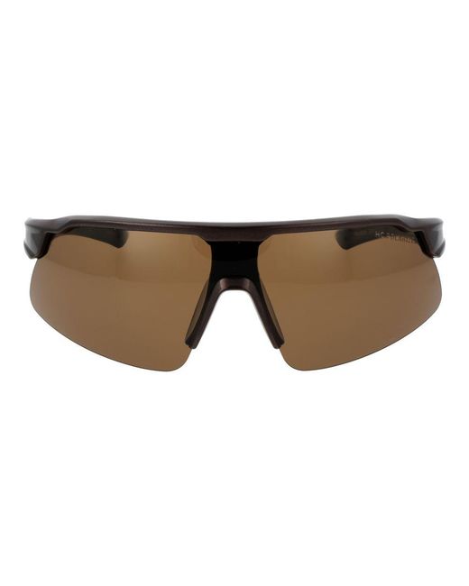 Champion Brown Black Stainless Steel Sunglasses for men