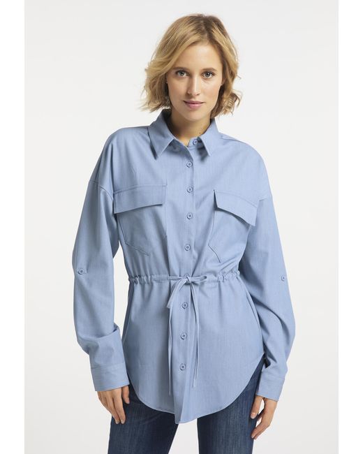 Usha Label Blouse in het Blue