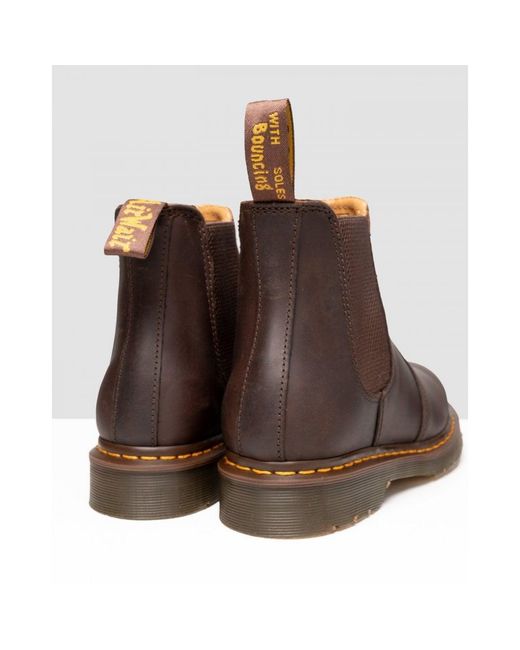 Dr. Martens Shop Voor 2976 Ys Crazy Horse Bruine Laarzen in het Brown