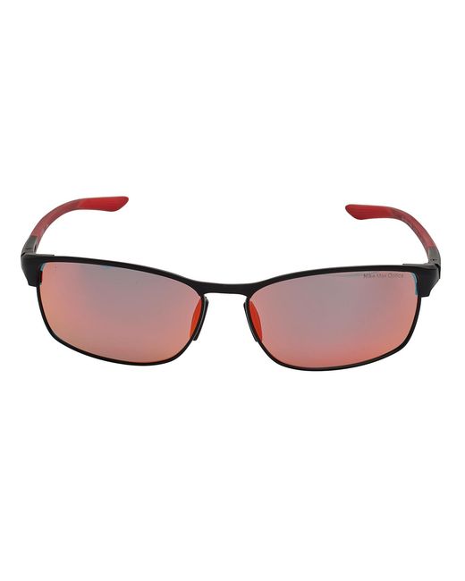 Nike Red Rectangular Modern Metal Sunglasses M Dz7366 for men