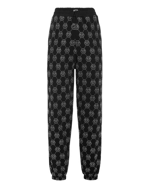 Philipp Plein Joggingbroek Monogram in het Black