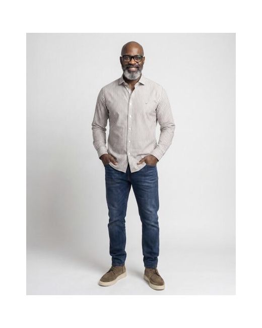 Campbell Casual Overhemd in het Gray voor heren