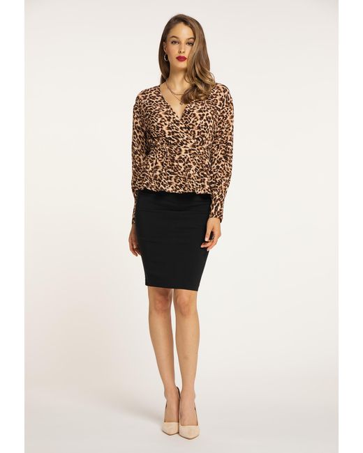 faina Blouse in het Brown