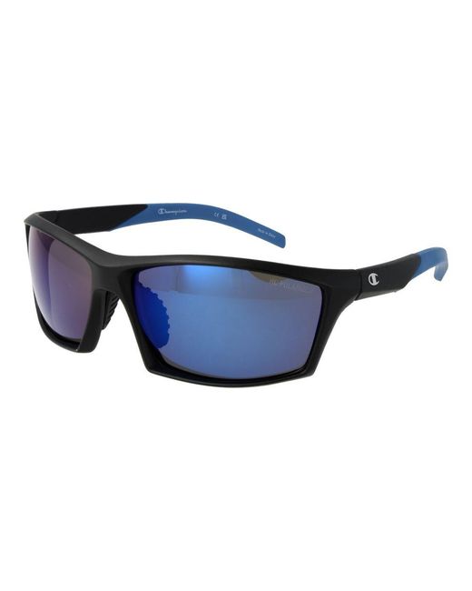 Champion Blue Multicolor Resin Sunglasses for men