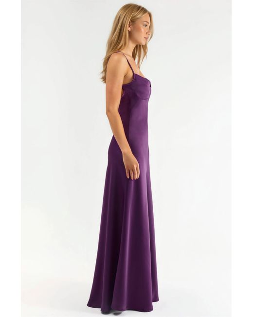 Hiccup Purple Cut-Out Detailed Maxi Dress