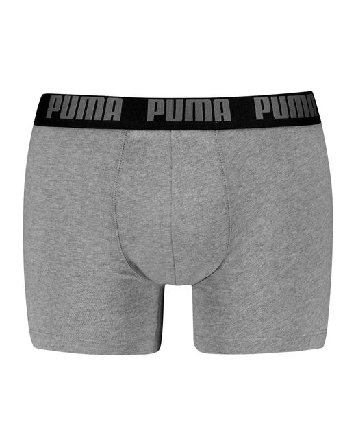 PUMA Basic Boxer 6P Ecom Boxershorts in het Black voor heren