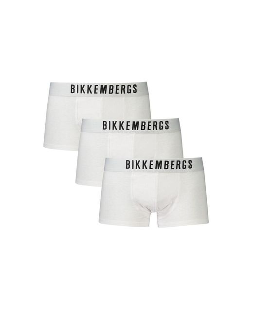 Bikkembergs Witte Polyester Boxershort in het White voor heren
