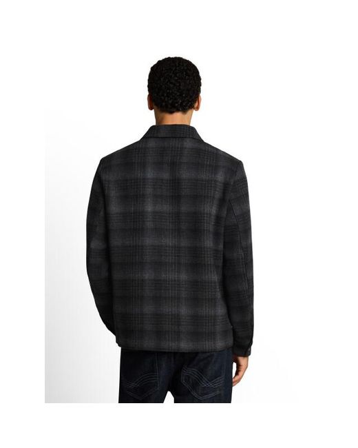 Tom Tailor Wool Optic Overshirt in het Black voor heren