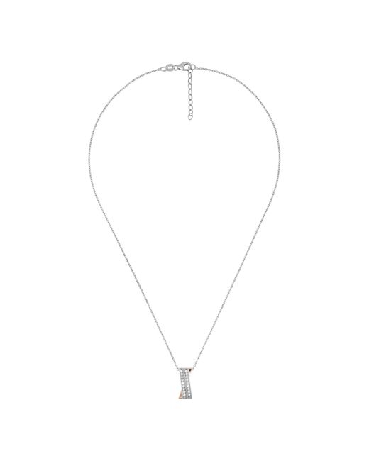 Orphelia Metallic 925 Sterling Chain With Pendant