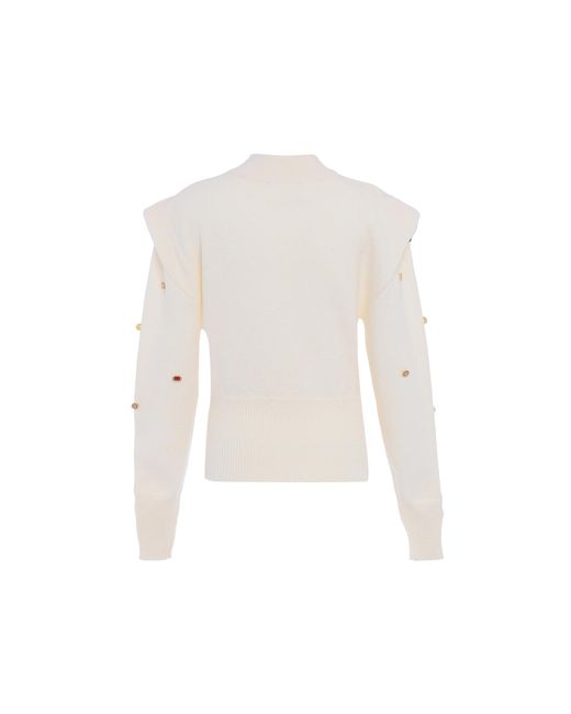 faina Jumper Wolwit in het White