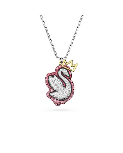 Swarovski Metallic 'Pop Swan' Base Metal Pendant