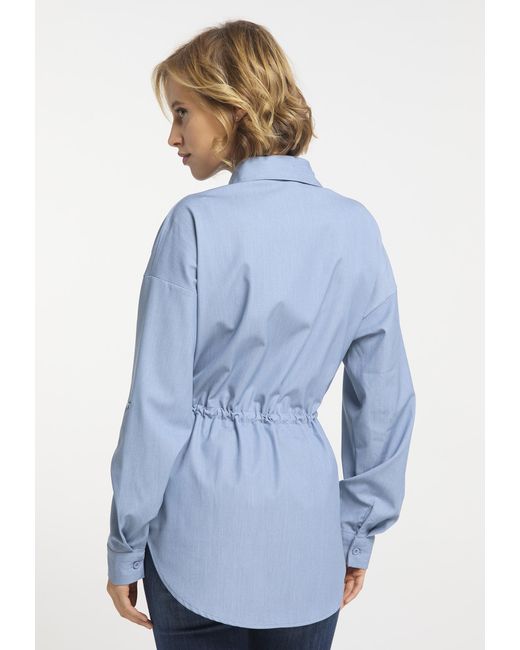 Usha Label Blouse in het Blue