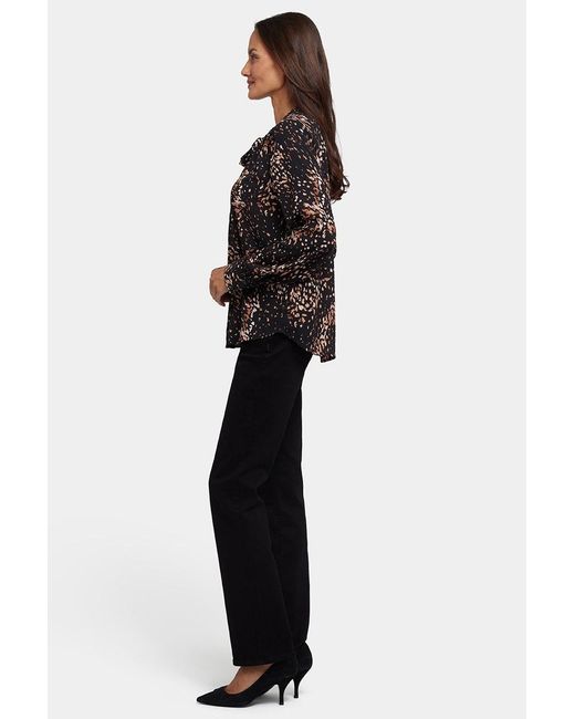 NYDJ Stropdasblouse in het Black