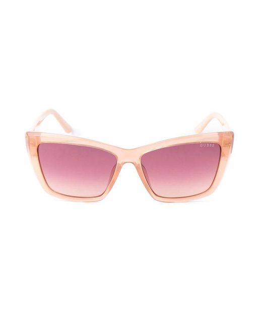 Guess Pink Beige Resin Sunglasses