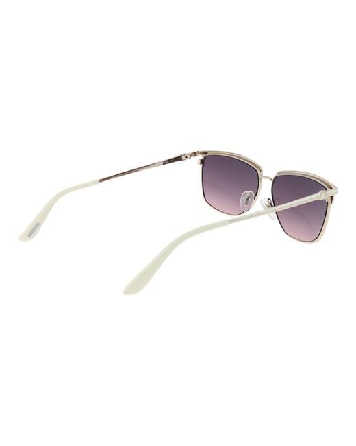 Guess Purple White Metal Sunglasses