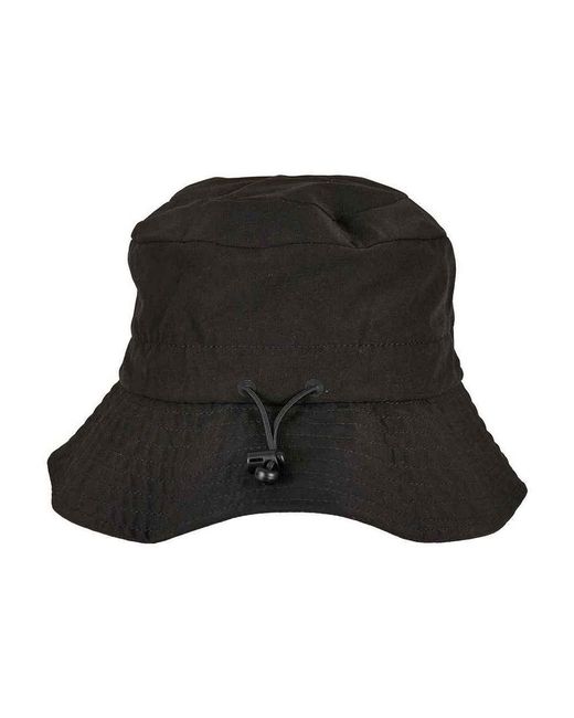 Flexfit Black Schlapphut, Elastischer Einsteller