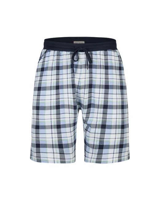Phil & Co. Berlin Shortama Korte Pyjama Set Groen/Blauw Geruit in het Green voor heren