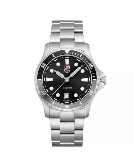 Luminox Metallic Gray Stainless Steel Sport Watch for men