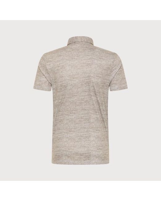 BLUE INDUSTRY Button Down Polo in het Natural voor heren