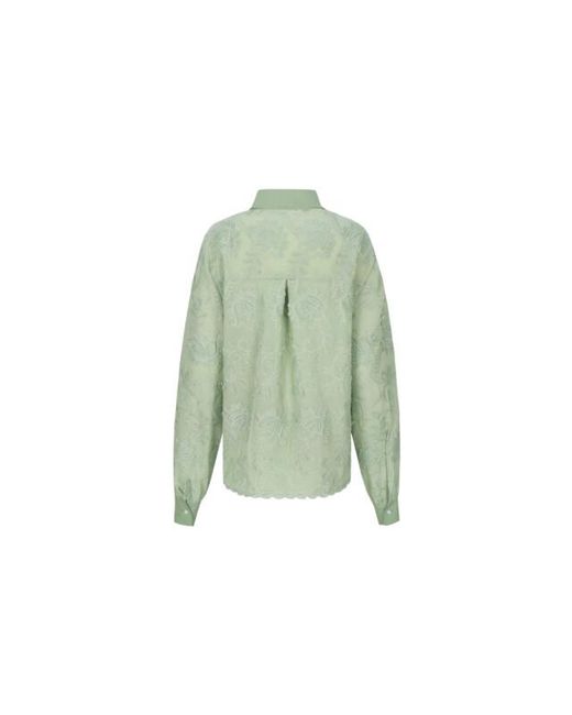 G-maxx Molly Blouse Dessin in het Green