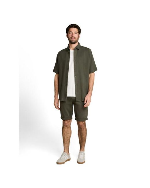 Tom Tailor Comferd Structure Shirt Army in het Green voor heren
