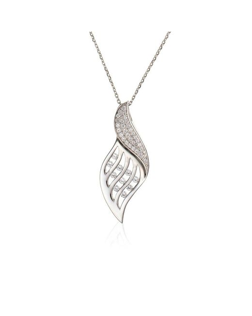 Orphelia Metallic 925 Sterling Chain With Pendant