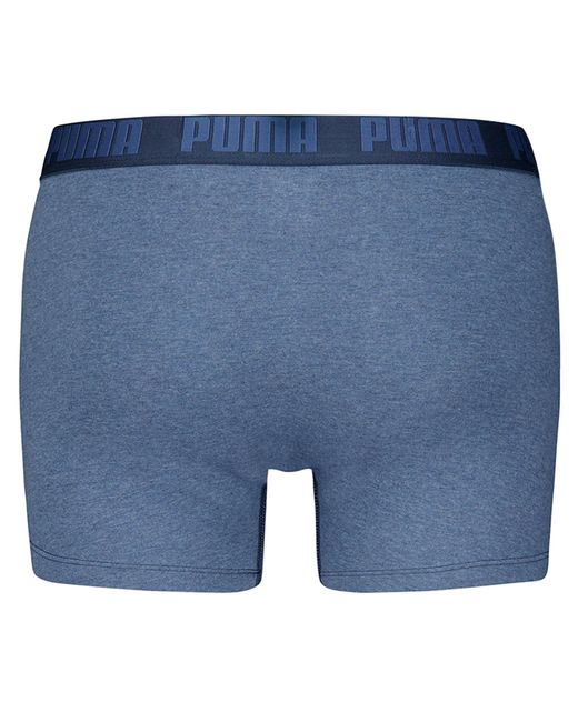 PUMA Basic Boxer 6P Ecom Boxershorts in het Blue voor heren