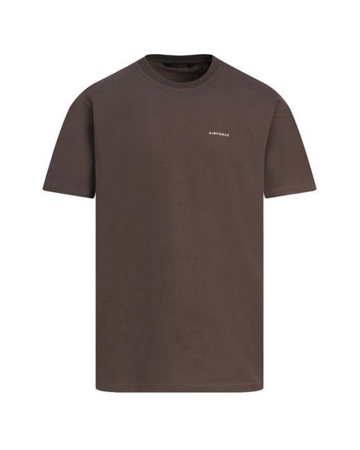 Airforce T-Shirt in het Brown voor heren