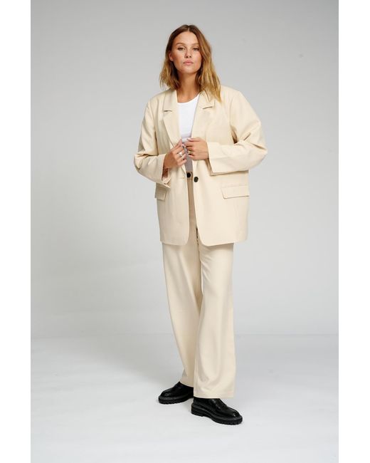 TeeShoppen Oversized Blazer in het Natural
