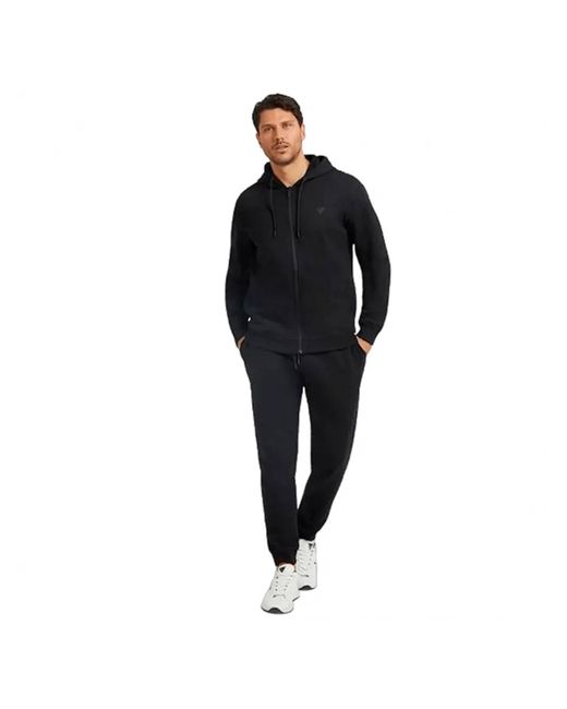 Guess Herensweatshirt Met Patch in het Blue voor heren