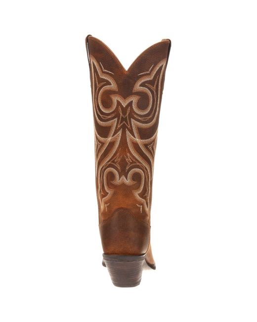 Durango Brown Crush Leather Distressed Cognac Boots for men