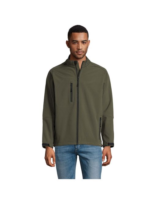 Sol's Relax Soft Shell Jas (Leger) in het Green voor heren