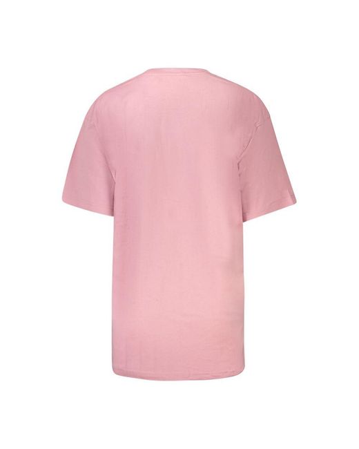 Vans Tops ,Roze ,Katoen Roze Katoenen T-Shirt in het Pink