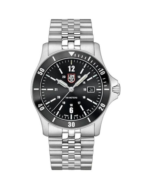 Luminox Metallic Gray Stainless Steel Sport Watch for men
