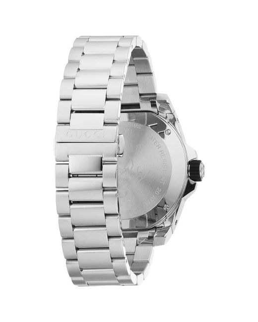 Gucci Ya136221 Duik Herenhorloge in het Metallic voor heren