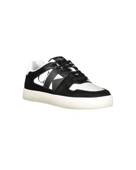 Calvin Klein Weier polyester sneaker in Black für Herren
