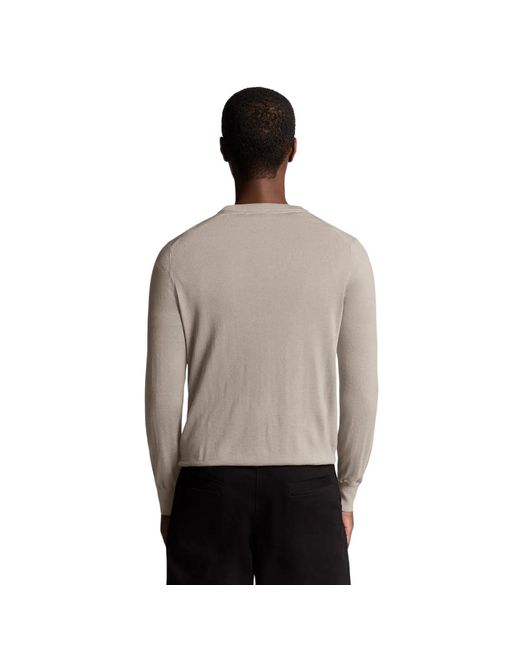 Lyle & Scott Regular Trui (Cinder) in het Gray voor heren