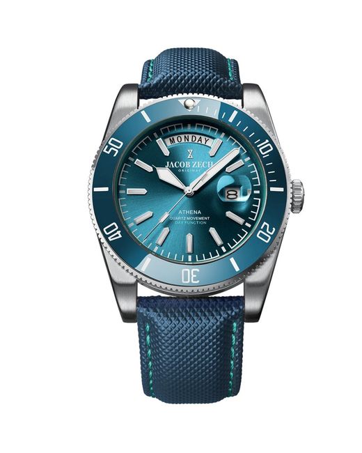 Jacob Zech Horloge Athena in het Blue voor heren