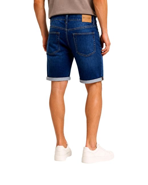 Only & Sons Shorts in het Blue voor heren