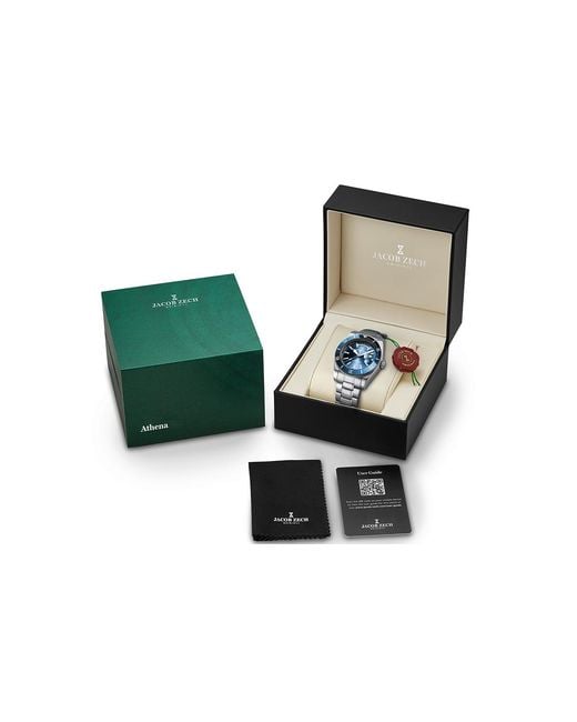 Jacob Zech Horloge Athena in het Metallic voor heren