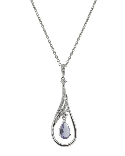 Orphelia Metallic 'Ebbi' 925 Sterling Chain With Pendant
