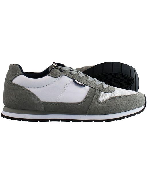 Hackett Hackett Eyelet Wit/ Trainers in het Gray voor heren