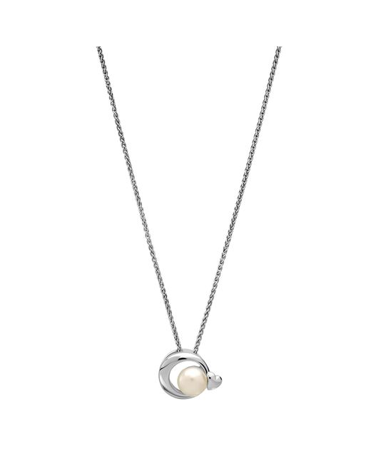 Orphelia Metallic 'Mathilde' 925 Sterling Set: Chain-Pendant + Earrings